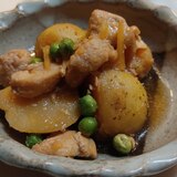 新じゃがと鶏むね肉の炒め煮